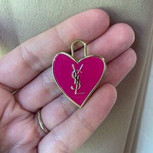 💗 YSL Pendant 💗 Pink heart charm pendant AUTHENTIC